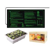 Niesel Tapis chauffant pour semis - 50 x 25 cm - Tapis thermique pour germination, couverture thermique réglable et réutilisable pour culture intérieure extérieure avec plateau jardin et fleurs