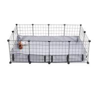 Niesel Tapis De Cage pour Petits Animaux Domestiques | 118 x 60 cm réutilisable Lavable antidérapant - Accessoires pour Cage de Hamster Tapis | Adapté À Clapier Maison Intérieure Appartement Parc De