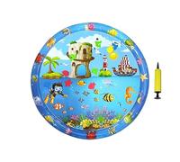 Niesel Tapis de jeu d'eau pour chats, jouets pour chatons, 99 x 99 cm, coussin rafraîchissant interactif avec pompe pour l'été, l'intérieur, l'extérieur, le jardin, l'appartement, les chiots