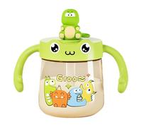 Niesel Tasse à eau dinosaure pour, bouteille d'eau pour l'école - Bouteille d'eau anti-fuite pour sur le thème des dinosaures de 10 oz - Avec poignée et graduation, anti-fuite