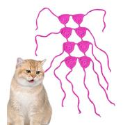 Niesel Tenue de chat crochetée - Tenue tricotée pour chien - Pour femme - Costume de cosplay amusant pour animal de compagnie - Accessoires de photographie d'anniversaire