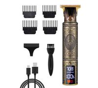 Niesel Tondeuse pour homme, tondeuse à cheveux, rasoir corporel professionnel pour coiffeur, équipement de préparation pour homme du rasoir électrique des cheveux de la vitesse de l'écran LCD 3