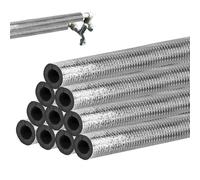 Niesel Tuyau En Mousse Isolant Pour Tuyaux D'eau, 10 Pièces Couverture Antigel pour Tuyaux, Gaine Isolante Pour Tuyaux Climatisation, pour Arrosage Chauffe-eau Climatiseur Jardin Cour Pelouse