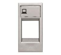 Niessen - n2118.1pl couvercle fenêtre 1 connecteur Zenit Argent Ref. 6522015062