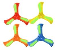 Nievajio Lot de 4 boomerang pour enfants, jeu de lancer en plein air, frisbee amusant, jouet de sport en plein air, jouet interactif parent-enfant