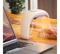 NIFBANG Chauffage soufflant économe en énergie - Pliable - Chauffe-mains pour bureau - Thermostat réglable - Chauffage électrique - Cadeau pour femmes et hommes - Beige