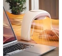 NIFBANG Radiateur soufflant à économie d'énergie, tapis de table chauffant pliable, chauffe-main pour bureau, thermostat, température réglable, chauffage électrique, cadeau pour Noël, blanc