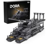 Nifeliz Dora Lot de 2 355 blocs de serrage militaires pour armes à feu de chemin de fer - Modèle d'artillerie lourde allemande à collectionner - Cadeau pour adultes et hommes