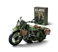 Nifeliz Militaire WLA Moto Sets De Construction, Moto Maquette pour Construction et Exposition pour Adultes, Dekoration & Geschenk (833 Pièces, NF10333)