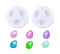 Nifocc Lot de 2 moules en silicone en forme de goutte d'eau avec trou, bijoux pendentifs, moules en résine pour bricolage, colliers, bracelets, boucles d'oreilles, porte-clés