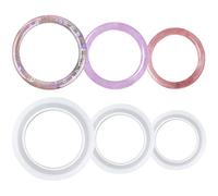 Nifocc Lot de 3 Moules en Silicone pour Bracelets - Résine Époxy - Bijoux DIY - Transparent