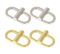 Nifocc Lot de 4 petites boucles réglables en métal pour sangle de chaîne, sac à main, sac à main, 2 couleurs