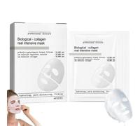 Nifora Masque Collagene Visage,Nifora Biological - Collagen Real Intensive Mask,Hydratant Anti-âge,Korean Skincare,Resserre Les Pores,Améliore L'élasticité De La Peau,Masque Collagène Coréen (4PC)