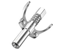 Nify Embout Pompe à Graisse Haute Pression, Coupleur Pistolet Graisse Autobloquant à Double Poignée, Raccord Graisseur INOX Compact pour Pompe à Graisse Manuelle, 1 Pièce