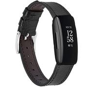 Nigaee Bracelet compatible avec Fitbit Inspire HR/Inspire/Inspire 2/Inspire 3, bracelet de rechange en cuir pour Inspire 2, femme et homme