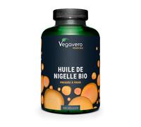 Nigelle BIO & VEGAN | 300 Gélules | 1000mg d’Huile de Cumin Noir | Immunité + Peau | Avec Thymoquinone & Acide Linoléique (Oméga 6) | Pressé à Froid | Vegavero®