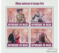 Niger 2466-2469 Feuille Miniature (complète. Edition.) Neuf avec Gomme Originale ** MNH 2013 Giuseppe Verdi (Timbres pour Les collectionneurs) Musique/Danse