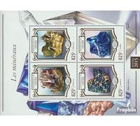 Niger 3390-3393 Feuille Miniature (complète. Edition.) Neuf avec Gomme Originale ** MNH 2015 minéraux (Timbres pour Les collectionneurs) Minéraux/Fossiles/Bijoux/Montres