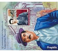 Niger Bloc-Feuillet 273 (complète. Edition.) Neuf avec Gomme Originale ** MNH 2014 Giacomo Puccini (Timbres pour Les collectionneurs) Musique/Danse
