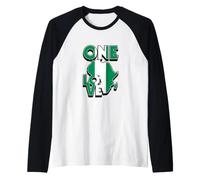 Nigeria One Love Carte de l'Afrique Nigerian Pride Manche Raglan