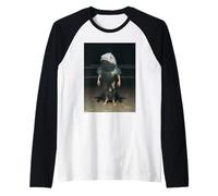 Night Beach Fish Man Weird Sea Creature Hybrid Manche Raglan