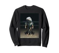 Night Beach Fish Man Weird Sea Creature Hybrid Sweatshirt