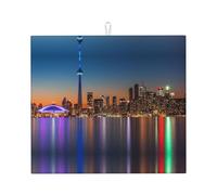 Night Canada Tapis de cuisine absorbant l'eau, séchage rapide avec dos antidérapant, protecteur de comptoir en microfibre absorbante, 45,7 x 40,6 cm