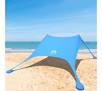 Night Cat Abris de Plage Lycra Tente de Plage Ombre Tente Abri Auvent Protection UV UPF50+ avec Sac de Sable Ancres pour Plage Pique-Nique Pêche Camping