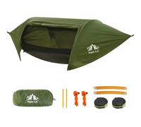 Night Cat Hamac Tente avec Moustiquaire Imperméable à l'eau pour 1 Personne Randonnée Camping dans Jardin Arrière-Cour Sauvage Vert