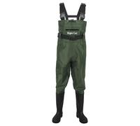Night Cat Pêche Waders Cuissardes pour Hommes Femmes Chasse Waders Poitrine avec Bottes imperméable Respirant Crosswater pêche, Vert, Taille 42