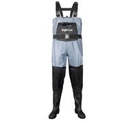 Night Cat Pêche Waders Cuissardes pour Hommes Femmes Chasse Waders Poitrine avec Bottes imperméable Respirant Crosswater Pêche Bleu