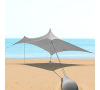 Night Cat Tente Abris de Plage UPF 50+ UV Protection avec Sacs de Sable Ancres Portable Auvent Inclus Pole pour Randonnée Pêche Camping Plage