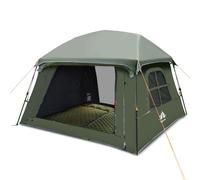 Night Cat Tente occultante pour 4 personnes : tente pop-up imperméable pour camping, parc, jardin, festival (vert)