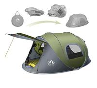 Night Cat Tente Pop Up pour 2 4 Personnes: Tente de Camping Instantanée Installation Facile Imperméable Jardin Parc