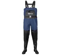 Night Cat Waders pour homme et femme - Avec bottes - Imperméables et respirantes - Bleu