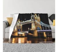 Night - Couverture et jeté de lit en micro-polaire ultra douce en flanelle et légère - pour toutes saisons - Couverture de lit en peluche chaude pour canapé, 203,2 x 152,4 cm