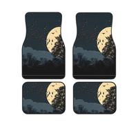 Night Crow Lot de 4 tapis de sol de voiture pour la plupart des voitures, camions, camionnettes, crossovers