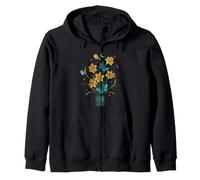Night Daffodille Flower Whimsigoth Art Episodique Dessin Sweat à Capuche