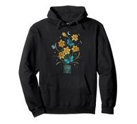 Night Daffodille Flower Whimsigoth Art Episodique Dessin Sweat à Capuche