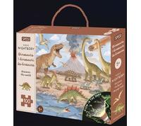 NIGHT & DAY - Les dinosaures Inclus 1 livre, 1 puzzle et 16 silhouette - Matteo Gaule - Sassi - Coffret - Jeux livres objets
