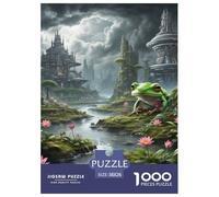 Night Frog Croaking dans Le Marais 1000 Pièces Puzzle Animaux pour Adultes, Défi Jouets, Cadeau d'anniversaire, Jeu Éducatif, Qualité Premium 38x26cm/1000pcs