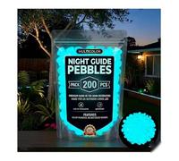 Night Guide Pebbles,Colorful Glow-In-The-Dark Garden Stones,Glowing Pebbles for Garden Outdoor,Fish Tank Aquarium Rocks Decorative Stones for Walkway Patio Lawn Yard Landscaping (600, Blue)