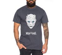 Night King - T-Shirt pour Homme Targaryen Thrones Game of Stark Lannister Baratheon Daenerys Khaleesi TV blu-Ray DVD, Farbe2:Gris foncé, Größe2:Small