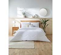 Night Lark - Couette sans Housse - 4,5 tog - Collection gaufrée en Coton Naturel - Literie de Luxe - Lavable en Machine - Blanc