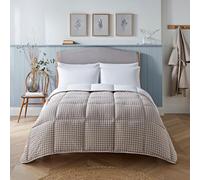 Night Lark - Couette sans Housse - 4,5 tog - Double - Collection Vichy - Literie de Luxe - Hypoallergénique - Lavable en Machine - Sable Chaud