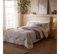 Night Lark - Couette sans Housse de Couette - Collection Tissage Doux - Literie de Luxe Douce au Toucher - Lavable en Machine - Hypoallergénique (Gris Pierre, tog 4,5 - King Size)