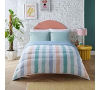 Night Lark Couette sans Housse de Couette Double 6 Tog Printemps été - Rayures peintes. Couette Super Douce, Confortable et légère. Lavable en Machine et séchage Rapide, Ensemble de taies d'oreiller
