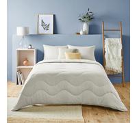 Night Lark - Couette sans Housse Seulement -10,5 tog - King - Collection à Pois touffetés - Literie de Luxe - Hypoallergénique - Lavable en Machine - Sable Chaud