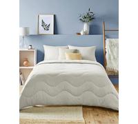 Night Lark Tufted Dots Collection Parure de lit Double sans Housse de Couette et taie d'oreiller avec Fibre Smartfil avancée 4,5 tog Lavable en Machine Hypoallergénique Sable Chaud Lit Double