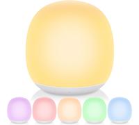 Night Light For Kids, Baby Night Lamp With Stepless Dimming Color Changing Timer Touch Control, Soft Bpa Free Portable Light Lamp For Kids Room Bedroom
